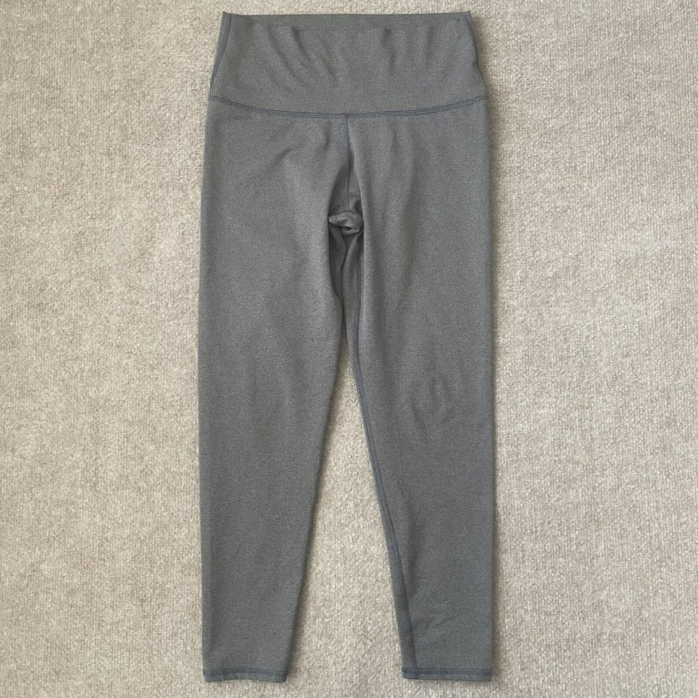 Aerie Leggings Womens Medium Grey Cropped Workout Active Yoga Pants Casual